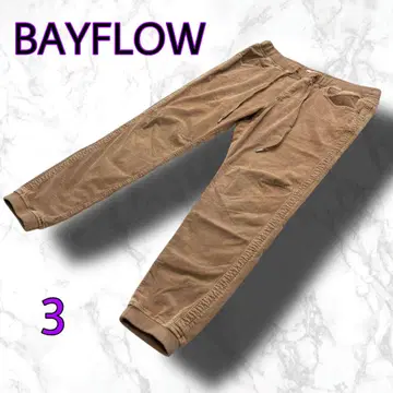 BAYFLOW 베이플로우 조거 팬츠 코듀로이 베이지 사이즈 3