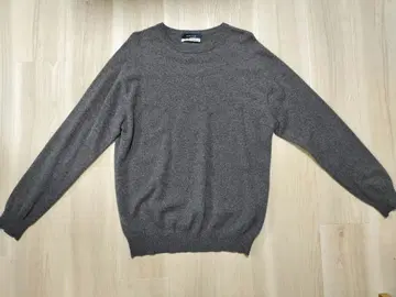 그레이 크루넥 니트 스웨터 GRESHAM 캐시미어 100%