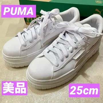 푸마 메이즈 크러쉬드 화이트 25cm 통굽 스니커즈
