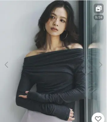 anuans 개더 드레이프 컷 상의