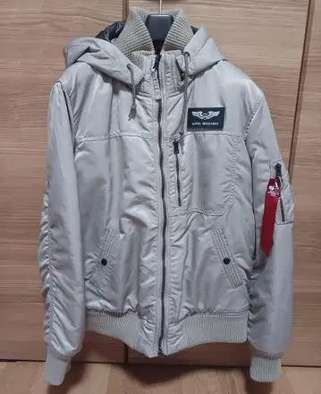 ALPHA INDUSTRIES 플라이트 자켓 L 그레이지