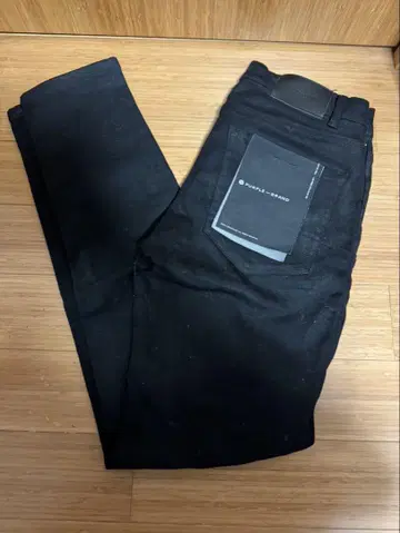 PURPLE BRAND 블랙 데님 블랙 택 포함 사이즈 28