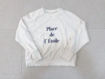 SLOBE IENA 아이보리 프린트 맨투맨