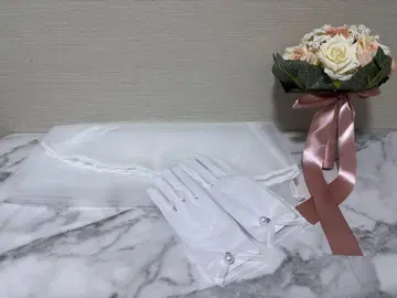 웨딩 베일 [그로브, 부케 포함]