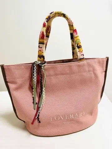LOVERARY 핑크 토트백