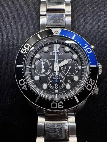 SEIKO 다이버즈 200m 솔라 손목시계 175-0AD0