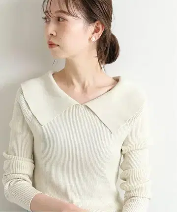 IENA ESIA 3*3 리브 칼라 풀오버