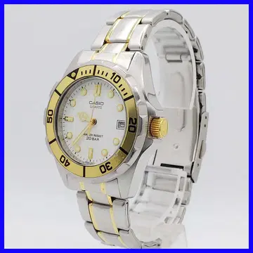 580 무료배송 [배터리 교환 완료] CASIO 쿼츠 손목시계 실버/골드