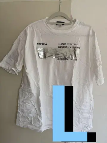 sakanaction 티셔츠 L 사이즈 20주년 기념 리퀴드룸 XL