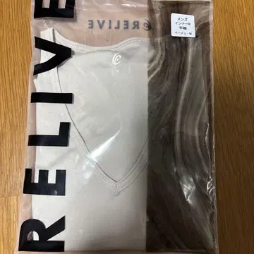 RELIVE 남성 이너 R 반팔 M 베이지