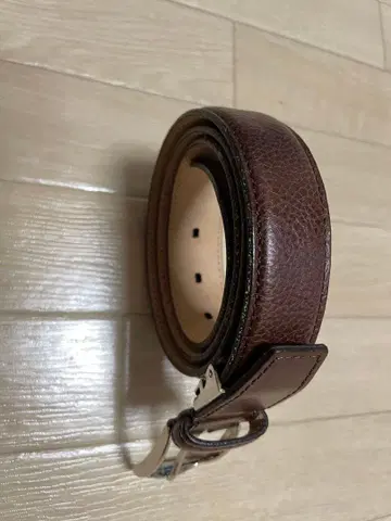 GREEN LABEL RELAXING 브라운 가죽 벨트