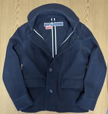 NAVY&GROUND KATO 울 코트 일본제 S