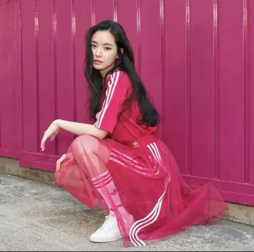 adidas 핑크 샤샤 스커트 셋업
