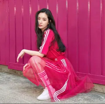 [ 최종 가격 인하 ] adidas 핑크 샤샤 스커트 셋업