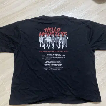 BABYMONSTER 2025 월드 투어 T셔츠