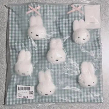 merry jenny 깅엄 복슬복슬 미피 토트백 그린