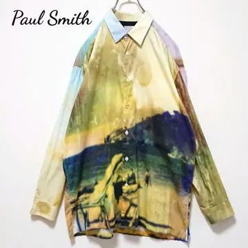 레어 인기 모델 폴스미스 올 패턴 오버 사이즈 긴팔 셔츠