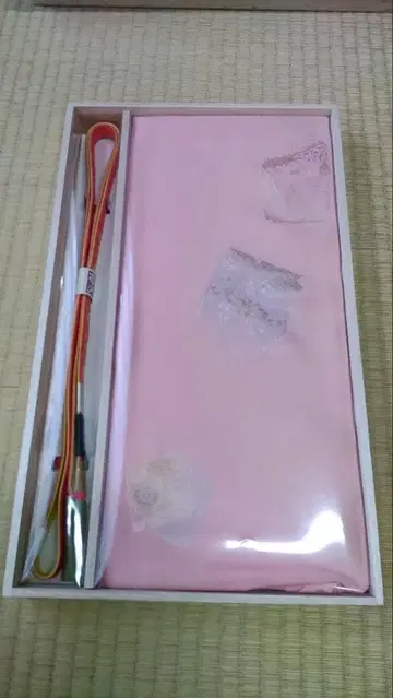 순수 실크 오비 장식 천 허리띠 2종 세트