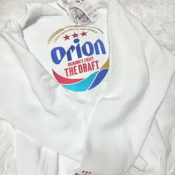 미사용 새상품 오리온 맥주 트레이닝복 맨투맨 후드티 속기모 L 오키나와