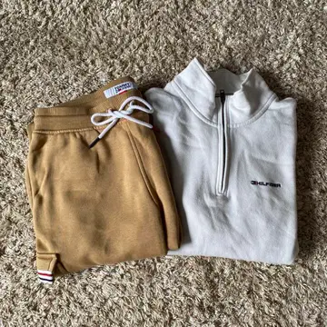 TOMMY HILFIGER 하프 지퍼 트레이닝복 & 조거 팬츠 세트