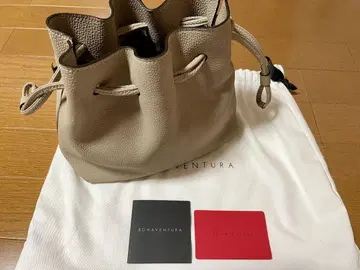 BONAVENTURA 베이지 가죽 핸드백