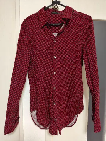 ALEXANDER MCQUEEN 빨검 도트 긴팔 셔츠 44