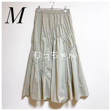 [컨디션 최상] 오파크 클립 셔링 아지메 플레어 스커트 M