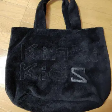 Kinki Kids 블랙 플리스 토트백