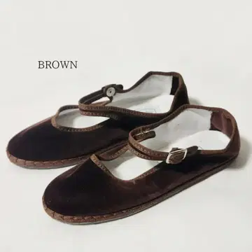 drogheria Crivellini 브라운 플랫슈즈