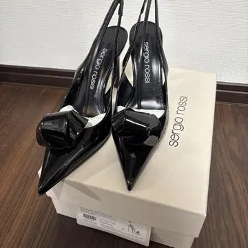 sergio rossi 블랙 펌프스 38 1/2
