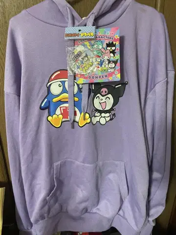 새상품 돈펜 쿠로미 후드티 라벤더 L