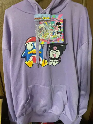 새상품 돈펜 쿠로미 후드티 라벤더 L