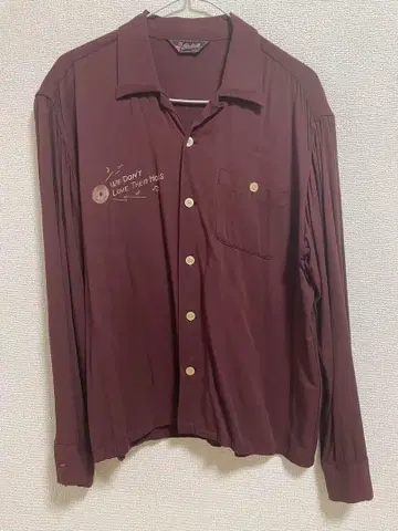 Radiall 라디얼 레이온 오픈 카라 셔츠