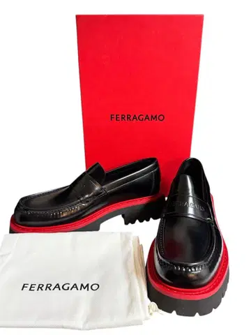 US8 FERRAGAMO 로퍼 FERGAL VITELLO NERO