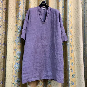 fog linen work 핑크 튜닉 7부 소매