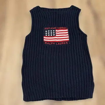 90년대 폴로진스 니트 슬리브리스