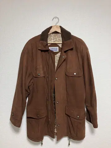 COMMONS 브라운 스웨이드 자켓