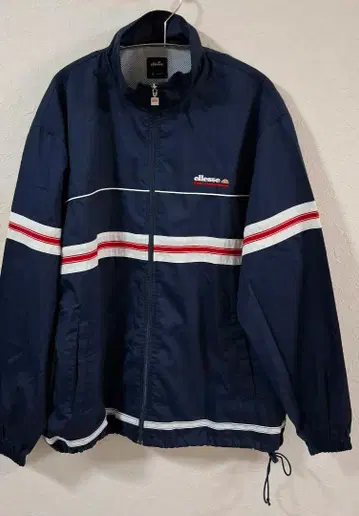 [ ellesse ] 스포츠 자켓 네이비 O 사이즈 레트로