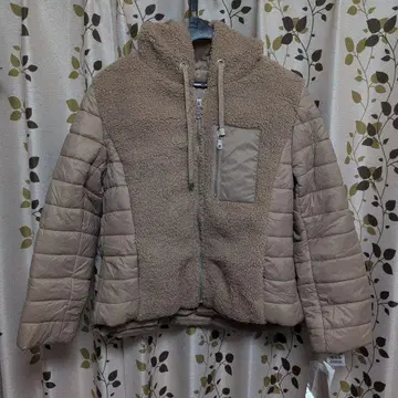 새상품 플리스 자켓 보아 자켓 베이지