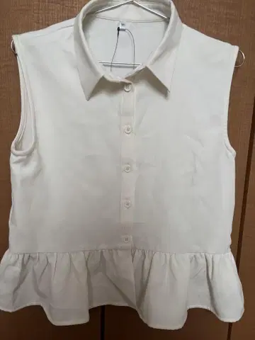 미사용 새상품 coca 코카 페플럼 블라우스 카라 부착