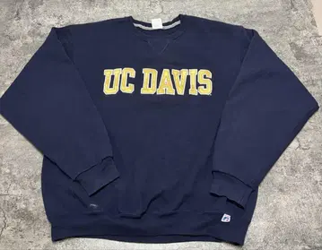 Russell UC DAVIS 맨투맨 트레이닝복 네이비