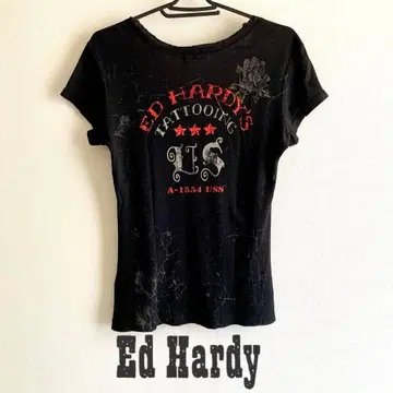 Ed Hardy 에드하디 타투풍 y2k 티셔츠 XS
