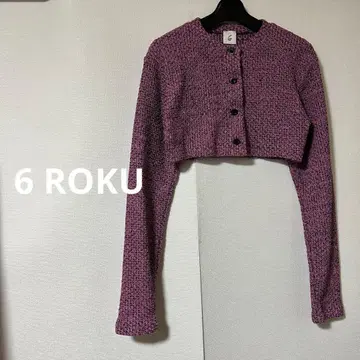 6 ROKU 믹스 숏 가디건