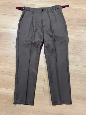 BEAMS LIGHTS 슬랙스 조정 가능 벨트 포함 size M 브라운