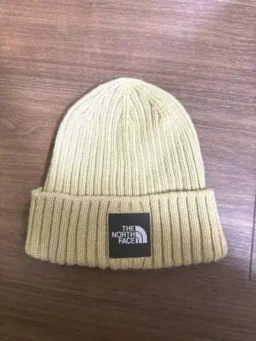 THE NORTH FACE 베이지 니트 모자