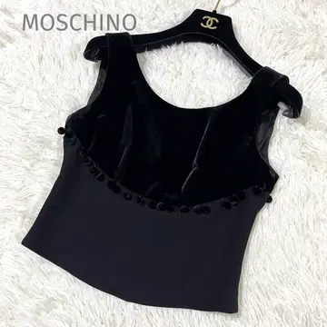 MOSCHINO 모스키노 벨로아 베스트 코르셋 드레스 이탈리아제