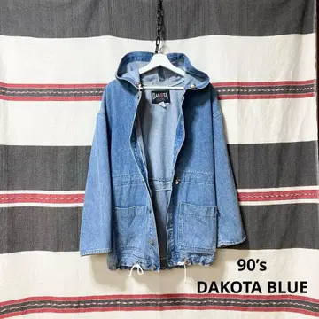 80s 90s DAKOTA BLUE 데님 커버올 자켓 미국 빈티지 의류