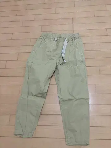 애시드 클라우드 베이지 팬츠 조절 가능 벨트 포함