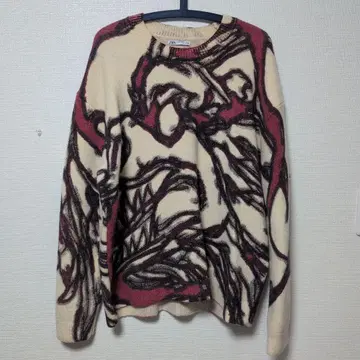 ZARA 아트풍 추상 패턴 니트 L
