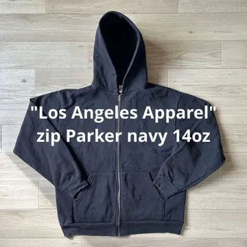 Los Angeles Apparel zip Parker navy